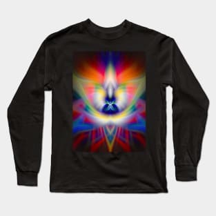 “Rainbow Phoenix” - Abstract Twirl Long Sleeve T-Shirt